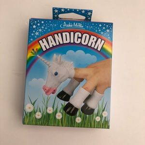 Unicorn rubber finger puppet - Handicorn